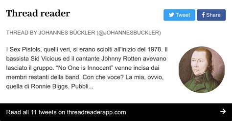 Thread By JohannesBuckler I Sex Pistols Quelli Veri Si Erano