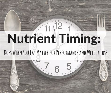 Nutrient Timing Does When You Eat Matter For Peak Performance And