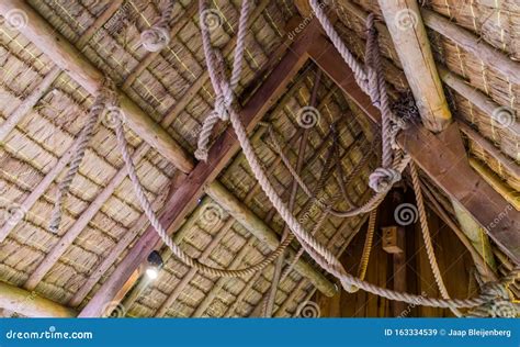 Interior of a Old Medieval House with a Typical Thatched Roof ...