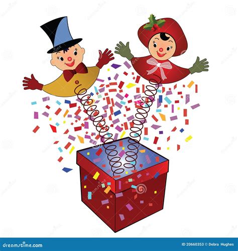 Jack-in-the-Box - toy stock vector. Illustration of friendly - 20660353