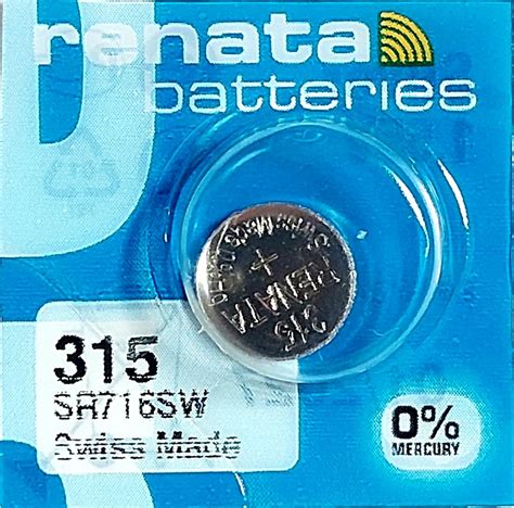 Renata One 1 X 315 SR716SW SB AT Silver Oxide Watch Battery 1 55v