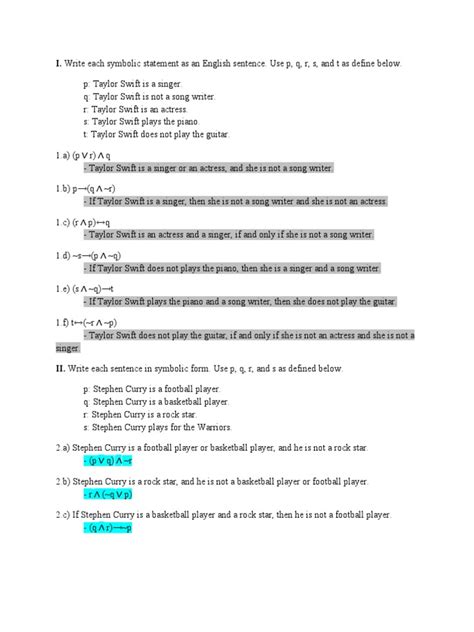 Logic Statements And Quantifiers Pdf If And Only If Truth