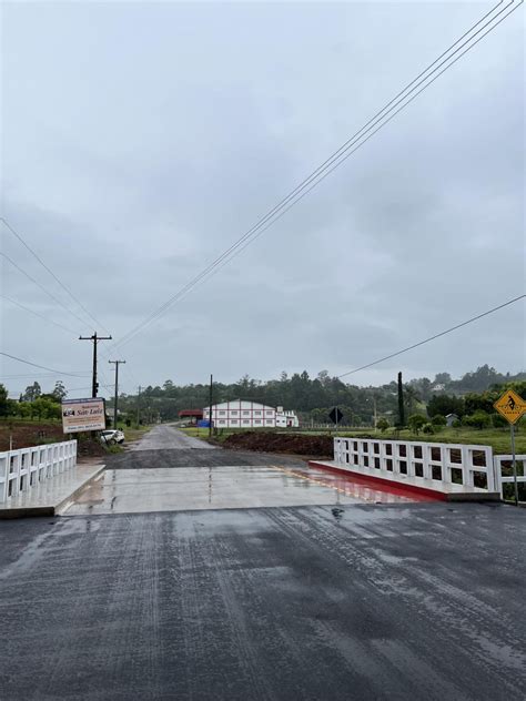 Ponte na divisa entre Harmonia e Tupandi tem trânsito liberado