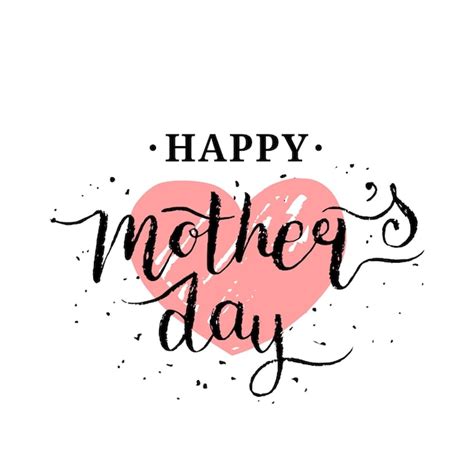 Premium Vector Happy Mothers Day Greeting Card Vector Illustration