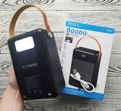 Купить Мощный павербанк Acl Pw 56 80000 Mah Acl Power Bank 80000 Mah 80000 повербанк 80000 Mah