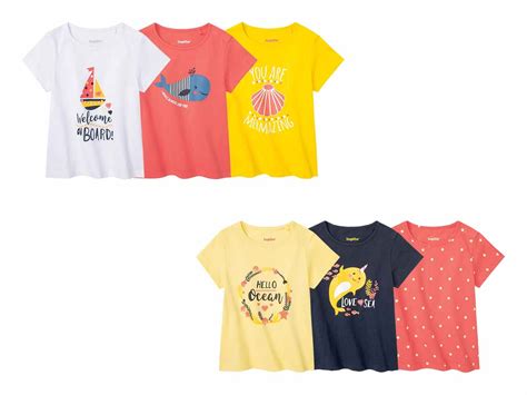 Oferta Lidl Camisetas Infantiles Veraniegas Pack Lidl