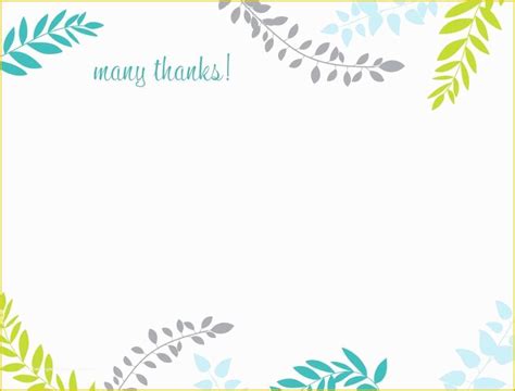 Free Thank You Card Template Of Printable Thank You Card Template ...