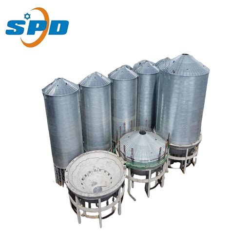 Low Price Hopper Bottom Steel Silo Bins For Maize Wheat Millet Rice