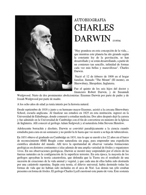 Biografia De Charles Darwin