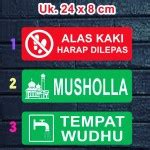 Jual Stiker Lebel Masjid Mushola Sign Rambu K Tempat Wudhu Tempat