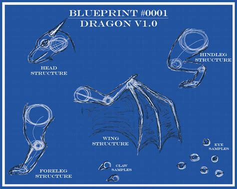 Blueprint 0001 Dragon V10 By Dehlak On Deviantart