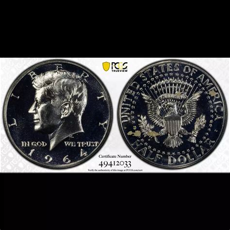 1964 Silver Kennedy Half Dollar PCGS PR-64 Accented Hair - Old Pueblo Coin