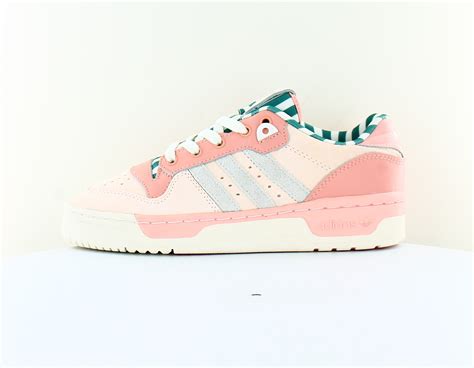 Adidas Rivalry Low Femme Premium Rose Beige Gris Vert H04403