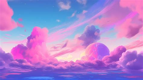 Premium Photo A Vaporwave And Colorful Landscape Background Artwork