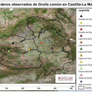 Localizaci N De Dormideros Principales De La Migraci N De Grulla N