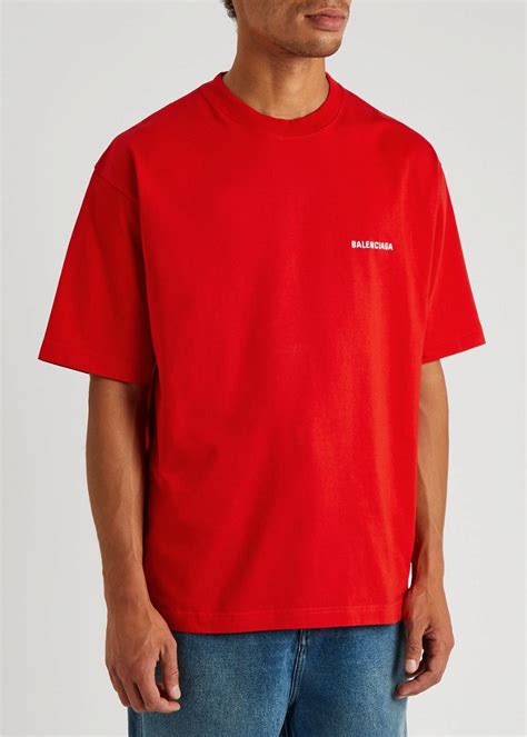 Balenciaga Logo Embroidered Cotton T Shirt Endource