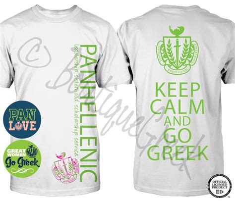 Panhellenic Buttons T Shirt Set From Golden Button Award Winners Boutique Greek Panhellenic