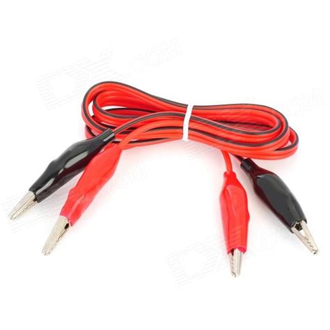 Multimeter Alligator Clip Test Lead Cables Red Black 100cm Free Shipping Dealextreme