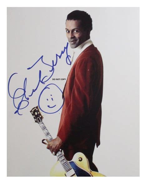 Chuck Berry 8x10 Authentic In Person Signed Autograph Reprint Photo Rp