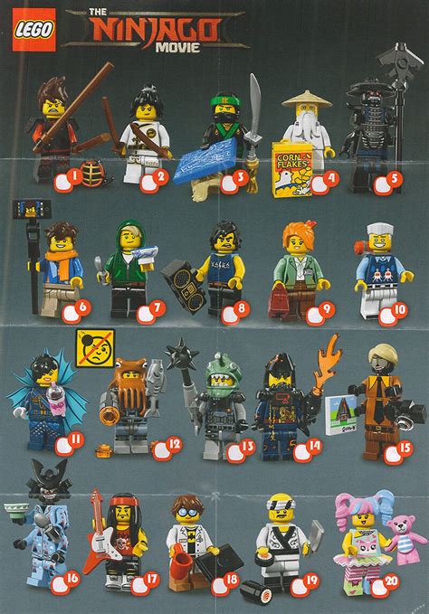 Lego Ninjago Movie Minifigure Series Choose Your RE SEALED CMF Figure