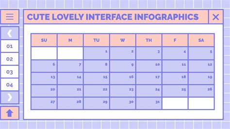 Cute Lovely Interface Infographics Google Slides PPT