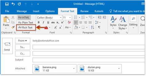 How To Insertattach An Image Inline In Email Body In Outlook