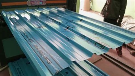 Jindal Blue Color Coated Roofing Sheet Material Grade Ppgl Thickness