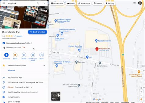 Google Maps está probando una función Dock to bottom en el escritorio