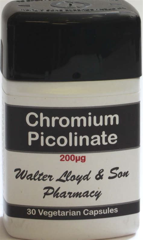 Chromium Picolinate 200ug 30 Vegetarian Capsules Online Pharmacy Uk