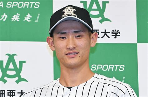 中日が1位指名の亜大・草加勝と仮契約「1年目からローテに入れるよう頑張る」契約金1億円、年俸1600万円：中日スポーツ・東京中日スポーツ