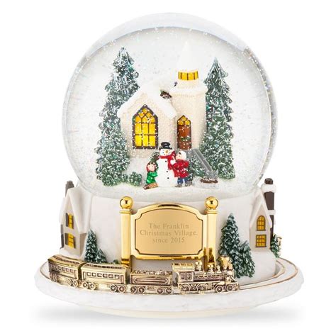 Winter Village Musical Snow Globe, Glass/Resin/Metal | Things ...