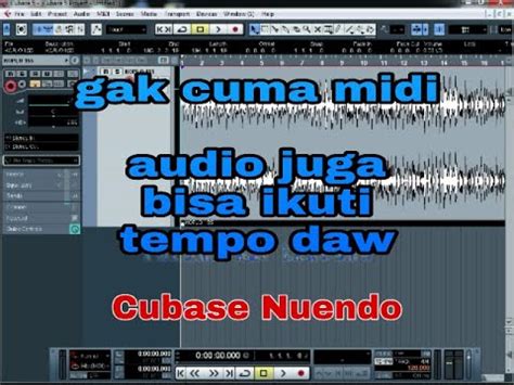 Cara Mengatur Tempo AUDIO Sinkron Dengan Metronom Di CUBASE NUENDO