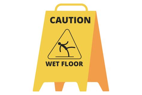 Wet Floor Sign Yellow Caution Icon Sli Graphic By Smartstartstocker