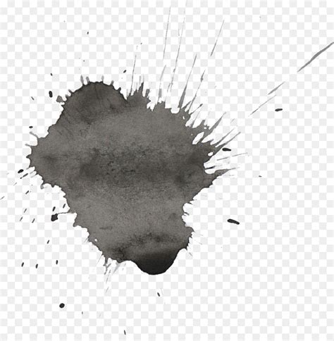 Black Paint Splatter No Background