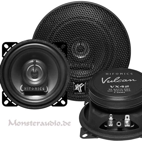 Monsteraudio Hifonics Vulcan VX 42 10cm 2 Wege Koaxial Lautsprecher