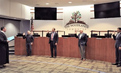 The Woodlands Township Board holds meeting, swears in newly elected ...