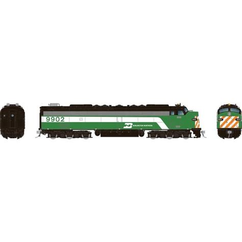 HO EMD E8A W HEP DC DCC Sound Burlington Northern Green 9902