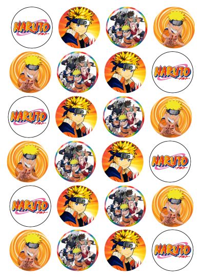 Naruto Edible Cupcake Toppers VIParty Au