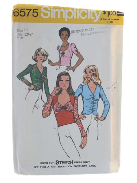 S Sewing Pattern Simplicity Pattern No S Simplicity