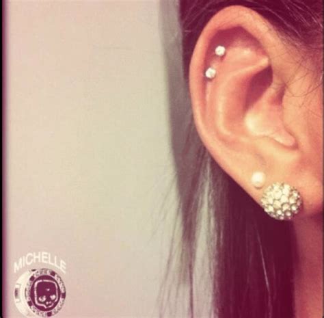 Stunning Photos Of Double Cartilage Piercings