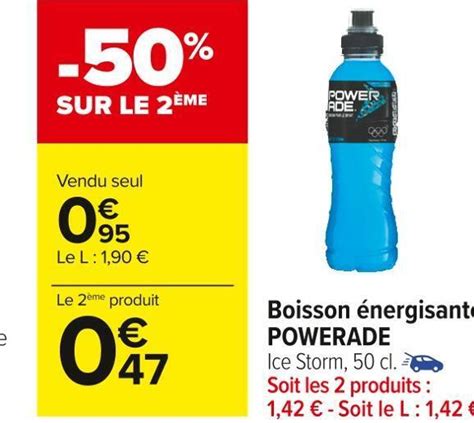 Promo Powerade Boisson Nergisante Chez Carrefour Market