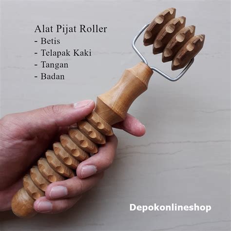 Kayu Massage Tool Roller Calf Pijet Reflexology Foot And Finger Therapy