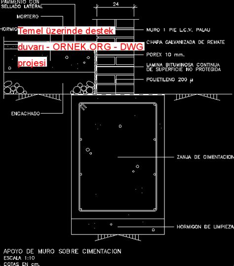 Proje Sitesi Yarı dairesel rampa detayları Autocad Projesi