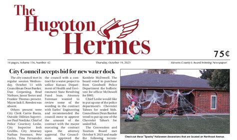 October 19 2023 Hugoton Hermes News