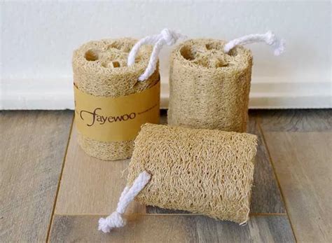 Natural Loofah Spa Exfoliating Scrubber Best Luffa Body Wash Sponge With Rope Remove Dead Skin