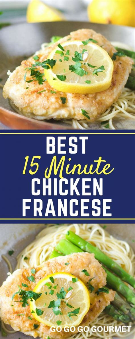 This Chicken Francese Recipe Is The Best And Even Healthy A Light And Creamy Sauce Ma Easy