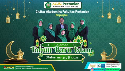 Selamat Tahun Baru Islam 1 Muharram 1445 H Fakultas Pertanian Unisma