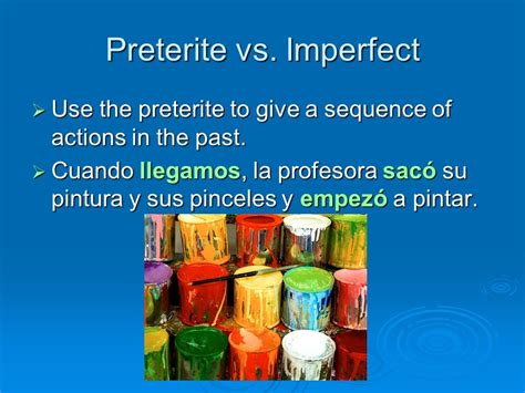 Preterite Vs Imperfect Ppt Descargar