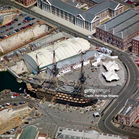 83 Royal Navy Ships Docked At Portsmouth Dockyard Stock Photos, High ...