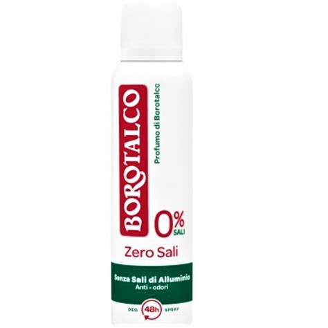 BOROTALCO DEO SPRAY ZERO SALI 150 Ml Art N 2595 Italian Market